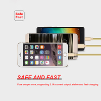 Kabel HP 3 in 1 Custom Logo Promo, USB iPhone Fast Charging, USB Micro Type C Android, Kabel Data Rantai Multi Cord