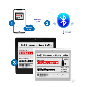 Ecran อี-Ink กระดาษไฟฟ้าใช้พลังงานต่ำ, E-Ink แสดง E-Ink ป้ายดิจิตอลขนาด4นิ้วชั้นวางของกระดาษอิเล็กทรอนิกส์ - Product Image 5