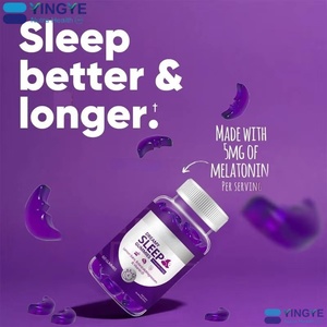תוסף תזונה טבעוני אורגני פרטי לייבל סיטונאי OEM 5mg מלטונין מגנזיום ויטמין D גומי לשיפור השינה - Product Image 3