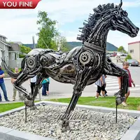 شعبية العتيقة الخردة المعدنية الحديد تمثال حصان