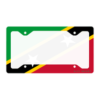 Cadre de plaque d'immatriculation avec drapeau des îles Turcs et Caïcos, couverture universelle en aluminium pour plaque d'immatriculation, accessoires de décoration pour voiture