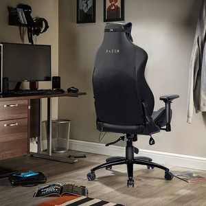 Silla para juegos de cuero PU de gama alta Razer, venta al por mayor, moderna, con respaldo alto, ajustable, para ordenador ejecutivo, cojín de esponja suave para uso en oficina - Product Image 3