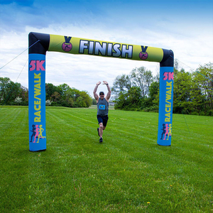 Arco Inflable para Eventos, Arco <span class=keywords><strong>de</strong></span> Entrada y Salida con Impresión <span class=keywords><strong>Completa</strong></span> para Carreras y Actividades al Aire Libre - Product Image 1
