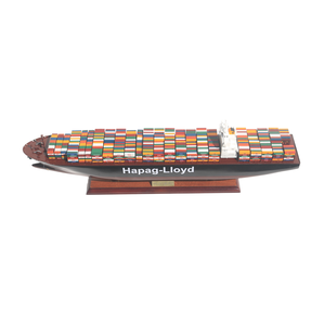 แบบจำลองเรือบรรทุกสินค้า Hapag-Lloyd ทำมือจากไม้โดย GIA NHIEN - เรือขนส่งสินค้าขนาดใหญ่สำหรับตั้งโชว์ เหมาะสำหรับเป็นของขวัญองค์กร - Product Image 1