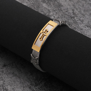 <strong>Mesh</strong> Titanium Steel <strong>Bracelet</strong> Personality Scorpion / Cross Hollow Out <strong>Bracelet</strong> - Product Image 5