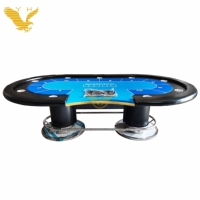 Table de poker professionnelle moderne YH pour 10 personnes, table de jeu commune