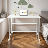 Table de chevet pliable pour chambre à coucher, bureau d'étudiant portable, bureau mobile, bureau d'ordinateur