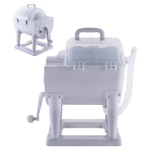 Machine <span class=keywords><strong>à</strong></span> laver manuelle lavage et déshydratation tout-en-un, <span class=keywords><strong>manivelle</strong></span> Portable, Mini <span class=keywords><strong>lave</strong></span>-<span class=keywords><strong>linge</strong></span> pour dortoir, maison, voyage - Product Image 2