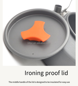 Hervidores de té portátiles para viajes al aire libre, <span class=keywords><strong>senderismo</strong></span>, Picnic, hervidor de agua, tetera ligera, tetera, cafetera para acampar - Product Image 3