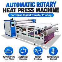 Presse à chaleur par sublimation rotative automatique grand format 100x120cm pour transfert numérique sur verre