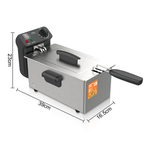 <span class=keywords><strong>Friteuse</strong></span> électrique RAF R.5235 pour usage domestique, 2000W, chauffage rapide, en acier inoxydable, avec contrôle de température réglable et nettoyage facile - Product Image 4