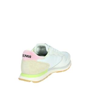 Zapatillas Deportivas para Niña Sun68 Z35415T Blancas y Rosas de Lona, Modelo Moderno - Product Image 3
