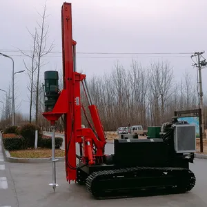 Pilote de pile monté par excavatrice de type chenille à vitesse rapide