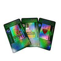 Jeu de cartes de tarot déjoué avec impression holographique en papier personnalisé et Oracles avec guide Cartes de tarot Rider Waite
