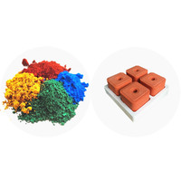 Poudre de colorant de pigment de couleur pour blocs de léchage de sel d'alimentation animale