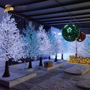 Hot Product Custom Christmas Decoration Controller Color Changing LED Artificial Blossom Tree Light