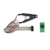 BSSY)SOIC8 SOP8 Clip de prueba para EEPROM 93CXX/25/24 Programación en circuito en programador USB TL866CS A EZP2010