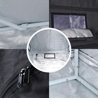 Boîte de culture hydroponique facile à installer 150x150x200cm Serre pour plantes d'intérieur écologique avec couvercle en Mylar Kit complet complet