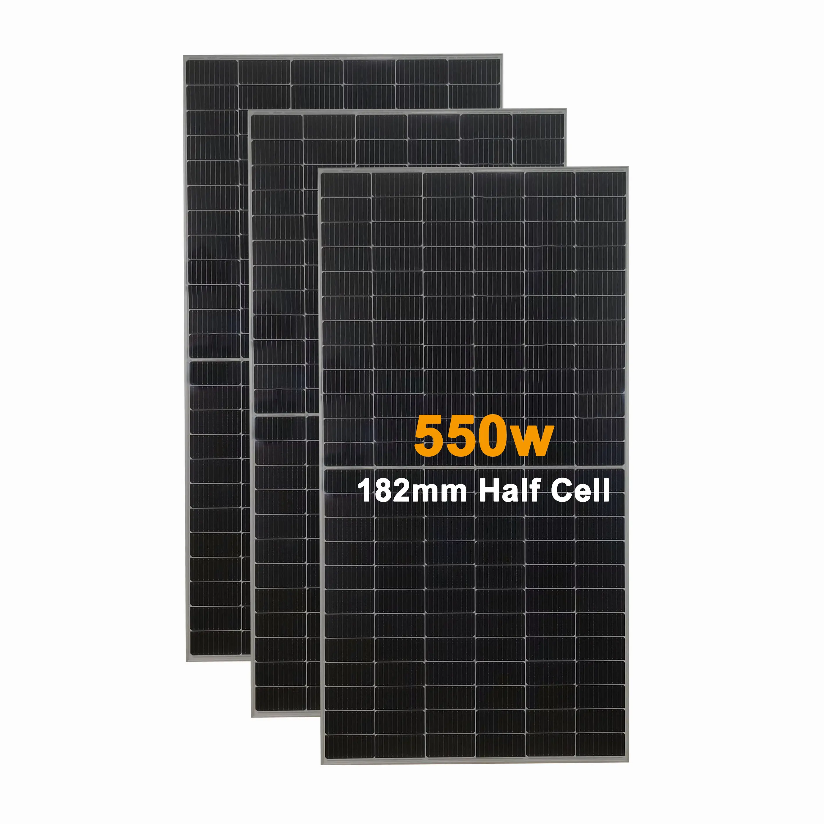 N-type Bifacial Mono Solar Cell Wafer dimensi tinggi silikon biru daya untuk aplikasi Panel surya