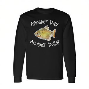 Maglietta a maniche lunghe per amanti dell'acquario Silver Dollar Fish Tank Keeper - Product Image 2