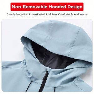 Regalos Empresariales Personalizados, Chaqueta de Trabajo Impermeable para Hombre, Deportiva, de Poliéster, para Invierno, Resistente al Viento, con Logotipo - Product Image 5