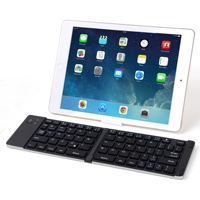 Clavier bluetooth pliable Ultra-fin, en alliage d'aluminium, batterie Rechargeable, version américaine, pour tablette, Pc, iPad