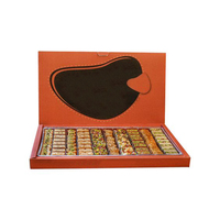 Boîte rigide de luxe pour desserts Boîtes cadeaux vides en papier de baklava Boîte personnalisée de dates du Moyen-Orient
