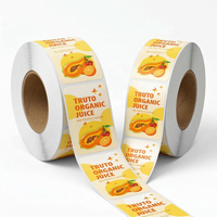 Étiquette autocollante imperméable pour bouteille de jus, autocollant personnalisé pour bouteille de jus, autocollant imperméable pour bouteille de jus de mangue et d'orange