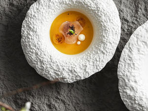 Céramique Texture Roche Blanche Grande <span class=keywords><strong>Assiette</strong></span> À Salade Assiettes À Soupe Aux Champignons Ménagers Club Restaurant Assiettes À Manger Profonde - Product Image 5