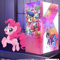 CHX Tienda de Anime al por Mayor, Nueva Serie Original Moon Lunar Glow Pack, Tarjetas de My Little Pony 3-7, Regalos para Niñas, Caja Misteriosa de Juguetes