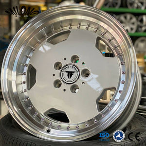 <span class=keywords><strong>Llantas</strong></span> forjadas de dos piezas simuladas de 18 pulgadas de estilo clásico 5x112 para Toyota Previa para Benz W140 W201 W126 W124 E60 E53 C63 C43 Cla35 - Product Image 6