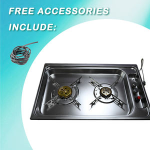 JDA-Réchaud à <span class=keywords><strong>gaz</strong></span> portable à 2 brûleurs en acier inoxydable <span class=keywords><strong>pour</strong></span> <span class=keywords><strong>camping</strong></span>-<span class=keywords><strong>car</strong></span>, appartement et <span class=keywords><strong>camping</strong></span>-<span class=keywords><strong>car</strong></span>, <span class=keywords><strong>camping</strong></span>-cars et bateaux - Product Image 5