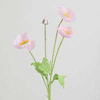 Fleurs artificielles de pavot rayonnantes, bouquet en soie orange, accessoires de photographie pour scène de mariage, décoration de vase à domicile, plantes artificielles