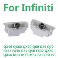 Lumières LED pour logo de voiture Lumière fantôme Projecteur de porte Accessoires de bienvenue Lampe emblème pour Infiniti