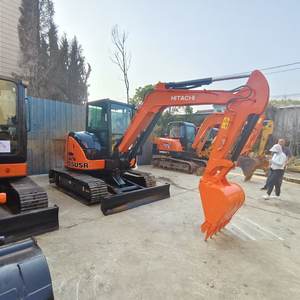 Mini pelle Hitachi Zx55usr d'occasion en bon état 5.5 tonnes Japon avec pompe à boîte de vitesses moteur et PLC à vendre - Product Image 1