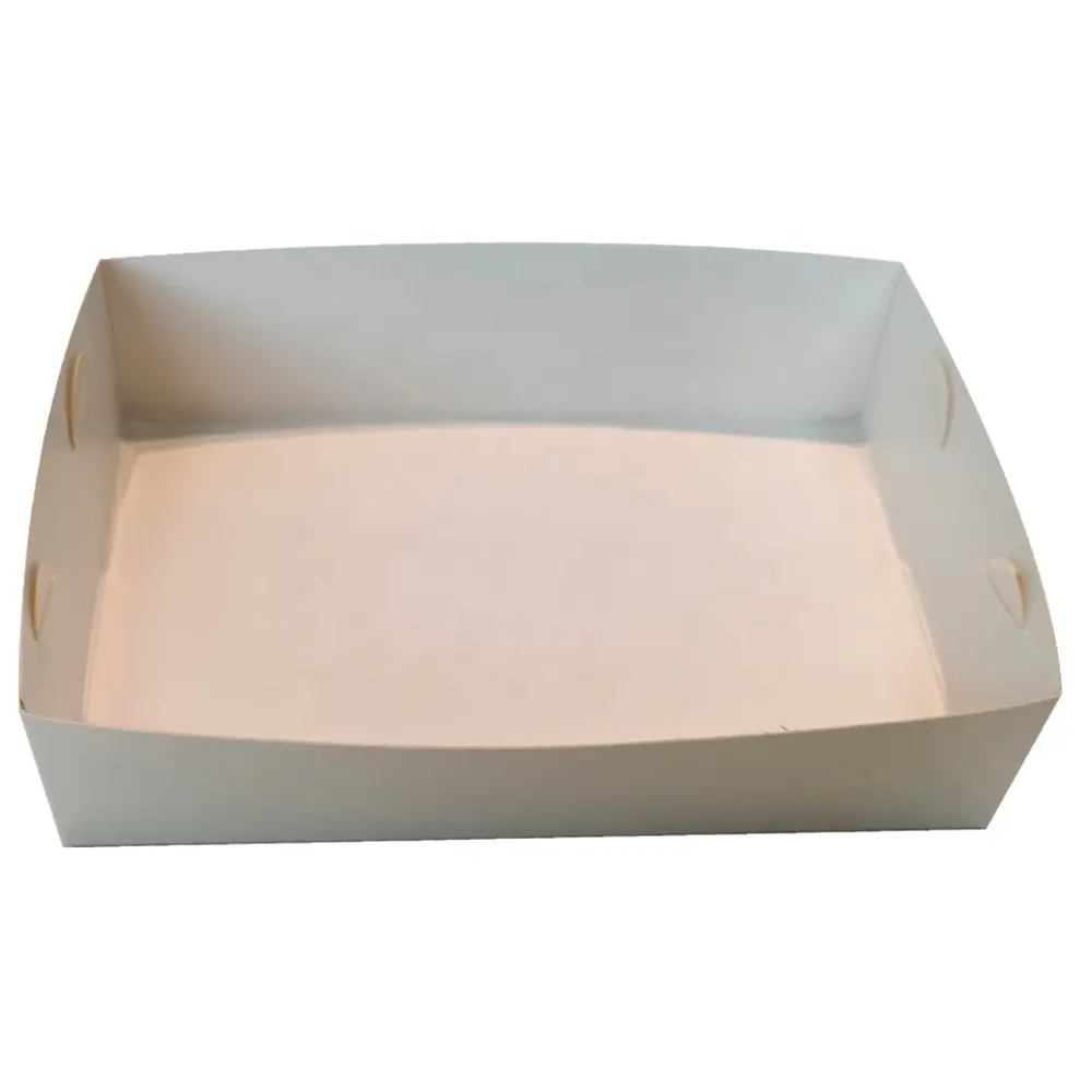 Food Grade Fabriek Directe Levering Van Wit Gecoat Vetvrij Papier Kartonnen Cake Bakplaten