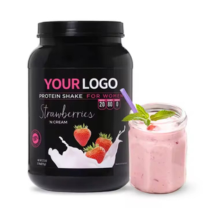 Sıcak Satış Süper Besinler Karışımı Bitki Bazlı Shake Tozu Düşük Kalorili Süper Besin Yemek Yerine Geçen Çilekli <span class=keywords><strong>Protein</strong></span> Shake - Product Image 1