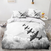Drap de lit dessin animé 3D literie ensemble d'anime de modèles d'avion en gros