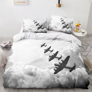 Drap de lit dessin animé 3D literie ensemble d'<span class=keywords><strong>anime</strong></span> de modèles d'avion en gros - Product Image 4