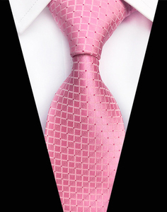 8cm <strong>Men's</strong> <strong>Tie</strong> Solid Plaid Striped <strong>Ties</strong> for <strong>Men</strong> Business <strong>Pink</strong> Red Neck <strong>Tie</strong> - Product Image 6