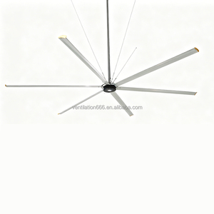 <span class=keywords><strong>Ventilateur</strong></span> de <span class=keywords><strong>plafond</strong></span> industriel HVLS de 4,2 m à 6 pales, à aimant permanent, avec commande VFD pour le refroidissement de grands espaces en entrepôt et atelier - Product Image 2