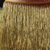 Garniture de frange de gland perlé métallique brillant à coudre sur la frange de perle pour le costume de carnaval robe de danse latine décoration de vêtement en gros