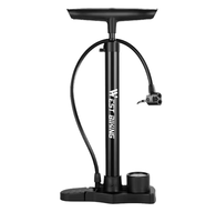 Pompe à air pour vélo de haute qualité, en aluminium et ABS, portable, avec manomètre, compacte, durable, numérique, 130-160 PSI, pour vélos de montagne/route