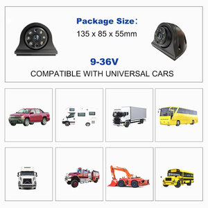 1080P IP68 6 Đèn Chiếu Hậu Xe Hệ thống an ninh bên trở lại sao lưu máy xúc đảo ngược phía trước xe tải máy ảnh màn hình tầm nhìn ban đêm - Product Image 5