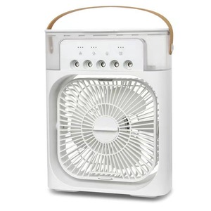 Portable Mini USB <b>Cooling</b> Fan LED Light Rechargeable <b>Mist</b> <b>Spray</b> Desk Fan for Office Dorm Desktop Three Speed Setting Table - Product Image 5