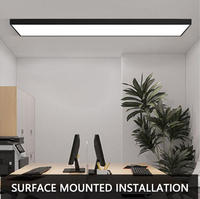 Lustre linéaire LED suspendu connectable 36W pour allée, couloir, restaurant, atelier de réparation automobile