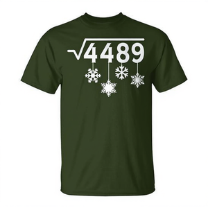 Camiseta Meme Math Teacher Christmas Snowflakes Square Root 4489 - Product Image 2