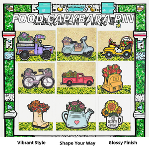 Pin de solapa esmaltado de girasol en oferta, pin decorativo para mochila, broche de flor metálico con cartón - Product Image 3