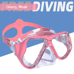 Masque de plongée à double lentille, verre trempé de 4,0 mm, silicone liquide, plongée en apnée pour adultes, anti-buée, protection UV - Product Image 4