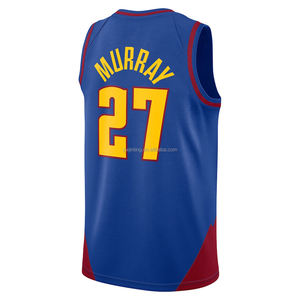 Denver para Hombre # Camiseta de Baloncesto Jamal Murray 27, Edición Ciudad Juvenil, Ropa Deportiva Clásica, Camisetas Bordadas Transpirables y Cosidas - Product Image 3